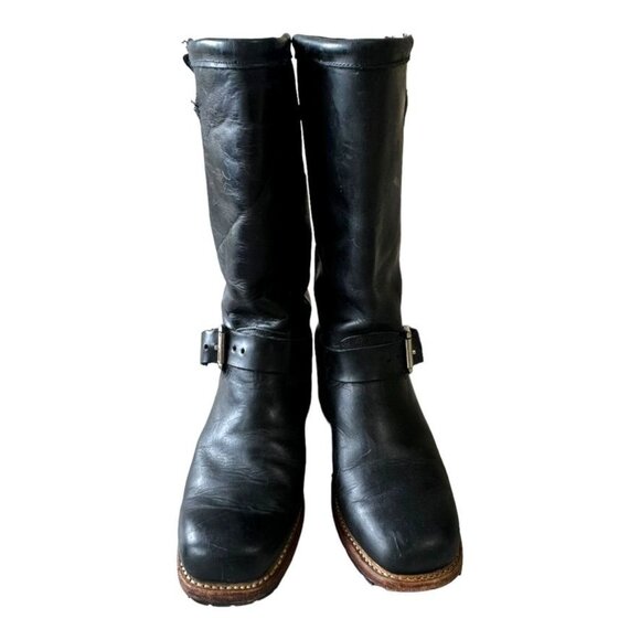 Code West Black Leather Engineer Boots Size & - Picture 9 of 9